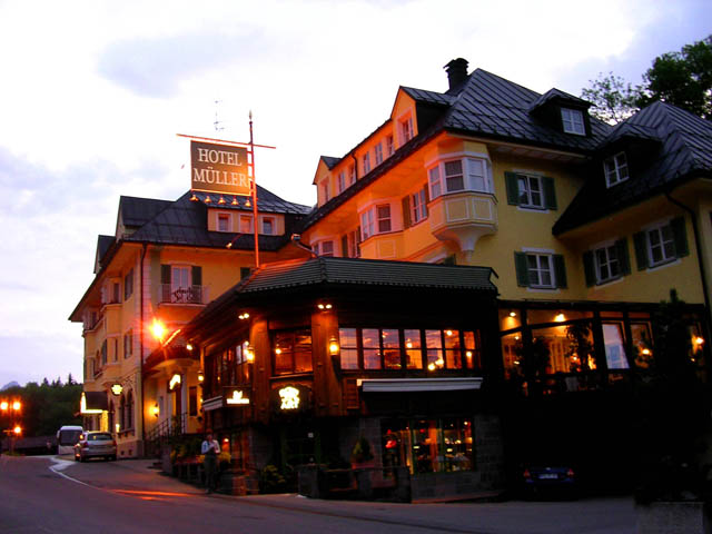 Hotel Müller at Dusk<br>Hohenschwangau, Germany