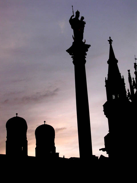 Marienplatz at Dusk<br>Munich, Germany