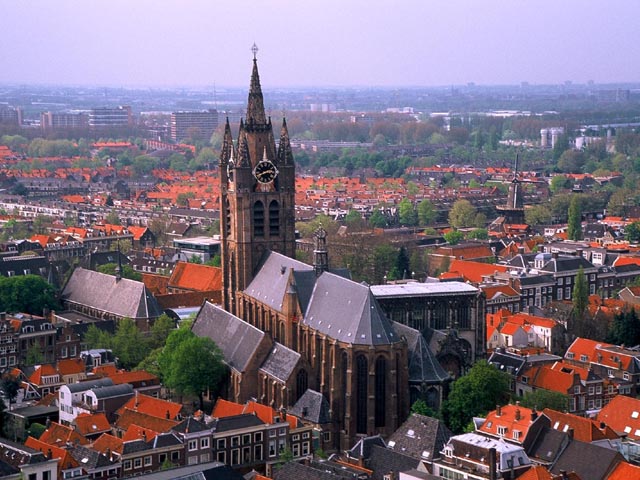 Oude Kerk<br>From Nieuwe Kerk Tower<br>Delft, Holland