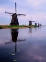 Kinderdijk Windmills, Zuid-Holland Province, Holland
