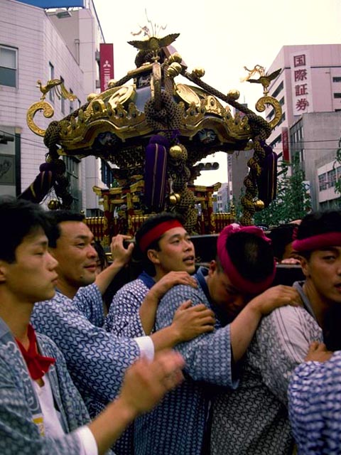 Sanja Matsuri<br>Annual Festival at Asakusa Shrine/Temple Complex<br>Tokyo, Japan
