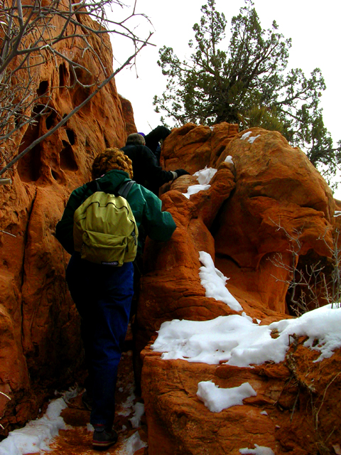 Fiery Furnace Hike<br>Arches National Park, Utah