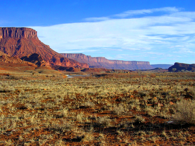 Scenic Byway Utah Highway 128<br>Near Moab, Utah