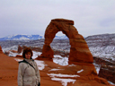 Carolyn at Delicate Arch